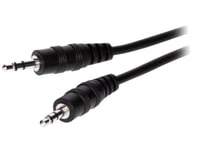 Cable Jack 3.5mm Stereo Male vers Male noir 5m