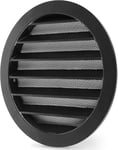 WSGB Grille Aeration Ronde 150mm Avec Moustiquaire Alu, Intérieur Fonte d'aluminium, Grille Ventilation Exterieur pour Camping-cars, Garage, Stable aux UV, Antirouille