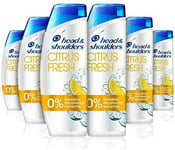 Head & Shoulders Citrus Fresh Shampoo for Greasy Hair, Pack of 6