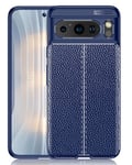 Google Pixel 8 Pro      Leather Texture Case    Navy