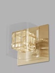 Impex Avignon Glass Cube Wall Light