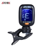 AROMA AT-101 Portable Electric Clip-On Guitar Tuner for Guitar Bass Ukulele (M2