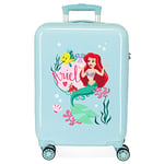 Disney Princess Celebration Valise de cabine verte 38 x 55 x 20 cm rigide ABS fermeture à combinaison latérale 34 L 2,66 kg 4 roues doubles bagage à main