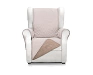 Martina Home Milano Couvre-Fauteuil 1 Place Lin/Cuir