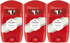 THREE PACKS of Old Spice Original Deodorant/Stick