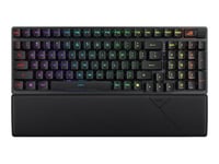 ASUS ROG Strix Scope II RX - Clavier - 96% - rétroéclairé - sans fil - 2.4 GHz, Bluetooth 5.1, USB - QWERTY - US - commutateur : optique mécanique ROG RX RED - noir