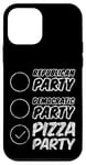 Coque pour iPhone 12 mini Republican Party Decromatic Party Pizza Party --