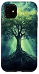 iPhone 11 Fantasy Yggdrasil Tree Life Nature Spirituality Case