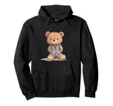 Awesome Teddy Bear in Soft and Cozy Pajamas Pullover Hoodie