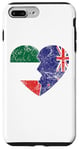 iPhone 7 Plus/8 Plus New Zealander Italian Flags Heart | Italy New Zealand Roots Case