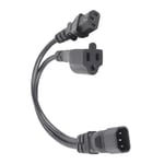 C14 Male To C13 Nema 5‑15R Female Power Cord 10A 250V Power Cords For LCD