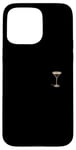 Coque pour iPhone 15 Pro Max Verre à expresso Martini minimaliste élégance de poche