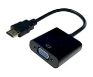 HDMI Male to VGA Female Adapter Enjoy Full HD Images on Your VGA Projector or Monitor.Compatible and Easy to use, Ideal for presentations and Entertainment.