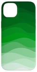 Coque pour iPhone 14 Plus Simple dégradé vert vague