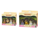 Sylvanian Families - Walnut Squirrel Family & Hedgehog Family