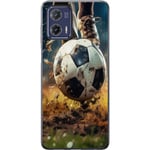 Motorola Moto G73 Genomskinligt Skal Fotboll