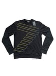 Emporio Armani EA7 Crew Sweatshirt Black Yellow Men’s Size S Small BNWT RRP £95