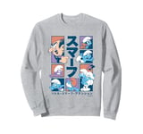 The Smurfs Gargamel Little Smurfs Attention Kanji Big Logo Sweatshirt