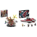 LEGO 76261 Marvel Spider-Man Final Battle Set, Recreate Spider-Man: No Way Home Scene with 3 Peter Parkers & 75362 Star Wars Ahsoka Tano's T-6 Jedi Shuttle Set