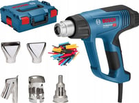 Bosch Hot Air Gun Ghg 23-66 Professional + 5-Piece Accessories (Blue/Black, 2,300 Watts, L-Boxx)