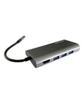 LC-Power LC-HUB-C-MULTI-5 hub & concentrateur USB 3.2 Gen 1 (3.1 1) Type-C 5000 Mbit/s Anthracite, Noir