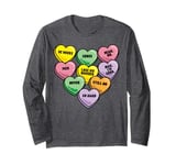 Funny Candy Heart Anti Valentine's Day Sarcastic Love Joke Long Sleeve T-Shirt