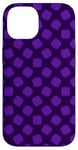 Coque pour iPhone 14 Purple Violet Cubes Rounded Square Polka Dot Berries Pattern