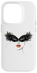 Coque pour iPhone 14 Pro Masque vénitien, joli visage, femme, Venise, Italie