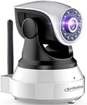 Sricam Sp017 Camera Surveillance Wifi 1080P Caméra De Surveillance Sans Fil, Camera Ip Wifi 1080P, P2P Avec Microphone Et Haut Parleur,Vision Nocturne,Détection De Mouvement,Caméra Sécurité