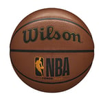 Wilson NBA Forge Series Indoor/Outdoor Basketball - Forge Plus, Brown, Size 5-27.5"