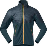 Bergans Men's Senja Midlayer Jacket  Orion Blue/Light Golden Yellow, S