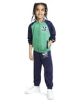 Nike - Combinaison complète - Coupe avec capuche, poches à pantalon avec tour élastique - Logo vert/bleu U90 4-5 ans
