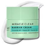 Rael Miracle Clear Barrier Cream - Korean Skincare, Oil-Free Face Moisturiser, Acne Prone Sensitive & Oily Skin, Lightweight, w/Succinic Acid, Vitamin B5 Panthenol, Vegan (53ml)