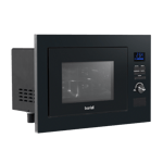 Baridi 25L Integrated Microwave Oven With Grill 900W Sensor Touch Controls Black