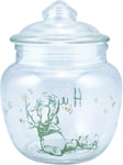 OFFICIAL DISNEY WINNIE THE POOH GLASS HONEY POT STORAGE JAR NEW IN GIFT BOX