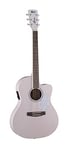 Cort Jade Classic - Guitare électro-acoustique série JADE - Rose pastel pores ouverts (+housse)