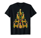 Bengal Cat Xmas Decoration Santa Bengal Cat Christmas Tree T-Shirt