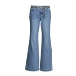 MICHAEL Michael Kors Jeans med vide ben FLARE CHAIN BELT DNM JEAN