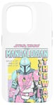 iPhone 15 Pro Star Wars The Mandalorian Pop Art Poster Case