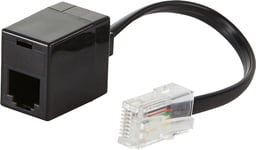 Adaptateur RJ45 (mâle) vers RJ11 (femelle) - Noir