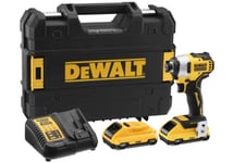 Dewalt SLAGTREKKER 18V XR BØRSTELØS, 3 HASTIGHETER 2,0AH Komplett