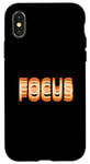 Coque pour iPhone X/XS Orange Focus Orange Graphic