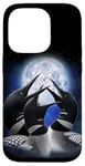 iPhone 14 Pro 3 Common Loon Howling At The Moon Funny Birdwatcher Birder Case