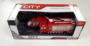 CITY Miniature Camion Pompier + Hélicoptère de secours Intervention jouet /EBSN