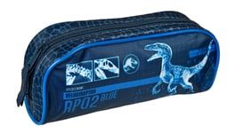 Trousse À Crayon Petite Jurassic World Bleue