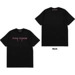 BlackPink Unisex T-Shirt: Pink Venom Logo (Back Print) (Medium)