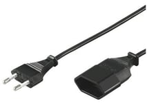 Goobay Europlug (strøm CEE 7/16) (male) - Sort 3m