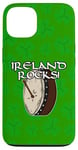 Coque pour iPhone 13 St Patrick Day Bodhran Drummer Drums Percussion Musicien