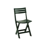 Chaise d'extérieur pliante, Made in Italy, 44 x 41 x 78 cm, Couleur verte - Dmora
