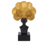 Statue buste femme H. 30 cm VACUNA Noir